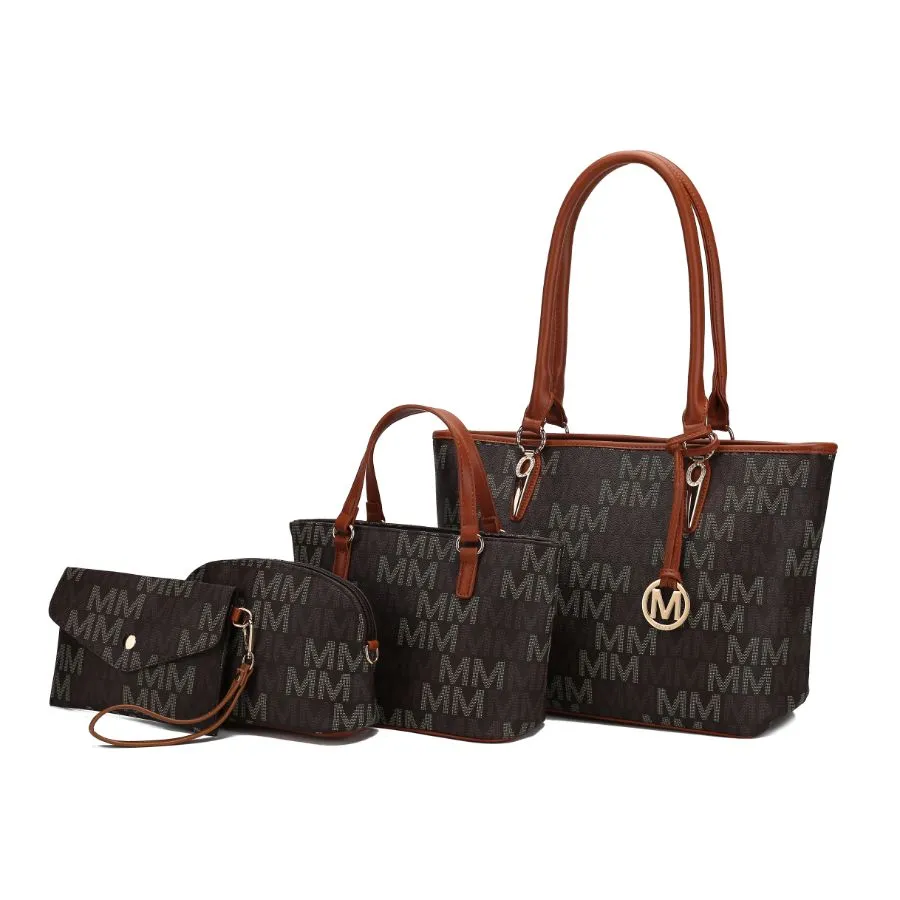 Alexy Tote M Signature 4 PCS Set Handbag
