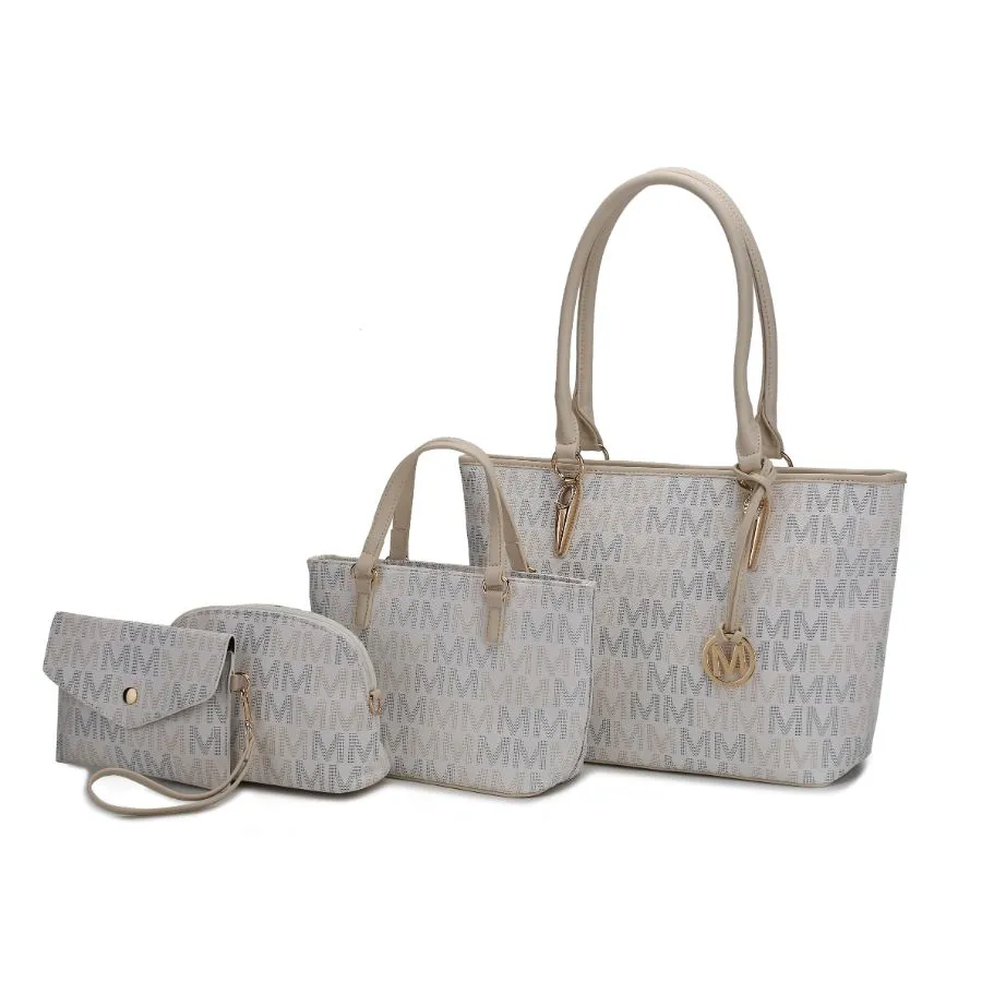 Alexy Tote M Signature 4 PCS Set Handbag