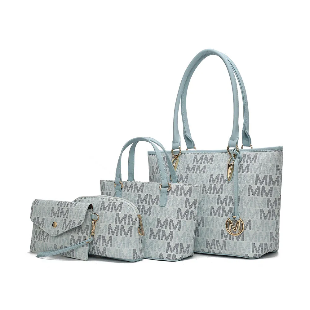 Alexy Tote M Signature 4 PCS Set Handbag