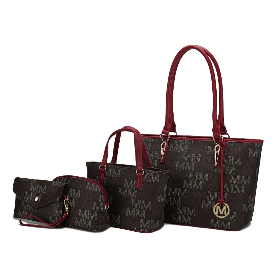 Alexy Tote M Signature 4 PCS Set Handbag