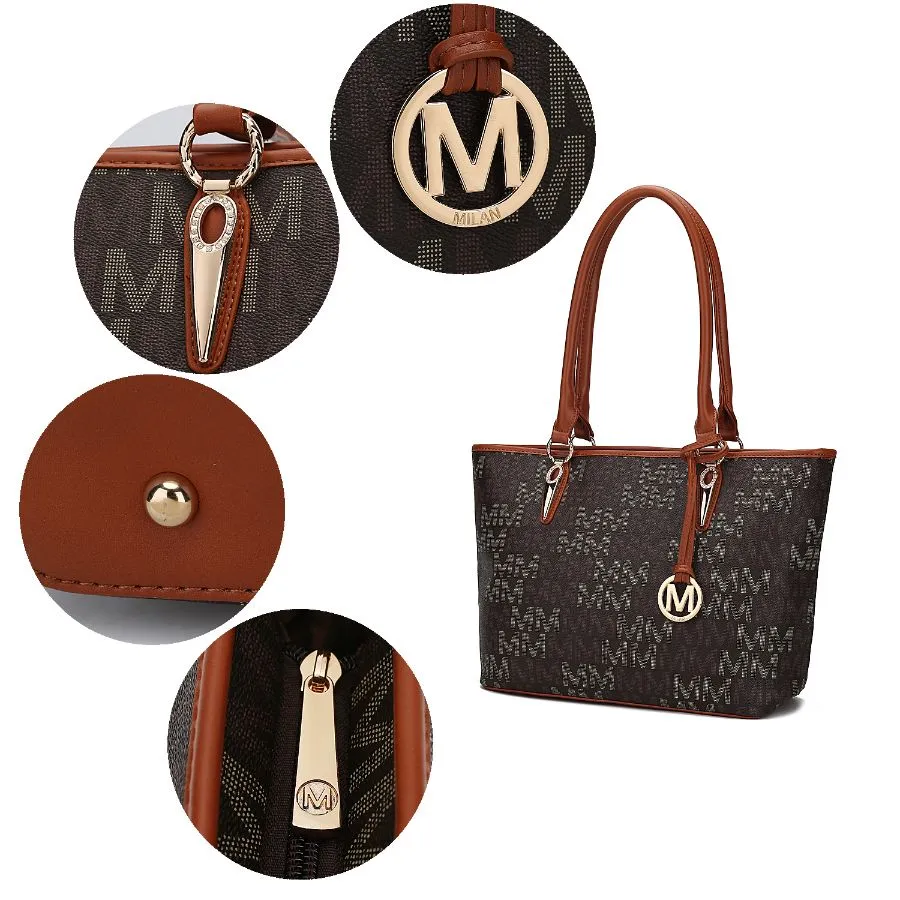 Alexy Tote M Signature 4 PCS Set Handbag