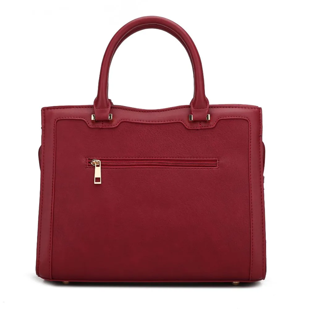 Alyssa Satchel Handbag Vegan Leather Women