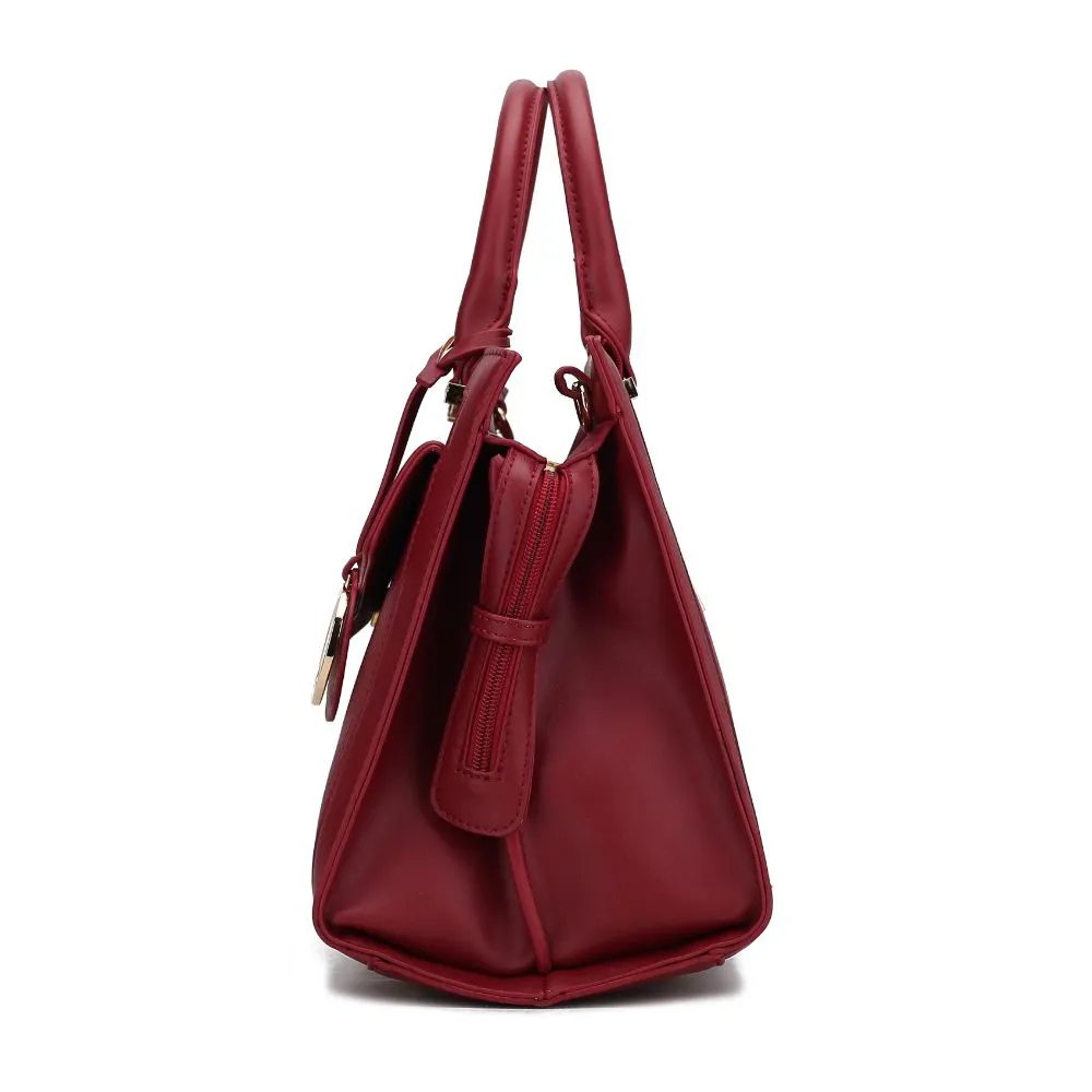 Alyssa Satchel Handbag Vegan Leather Women