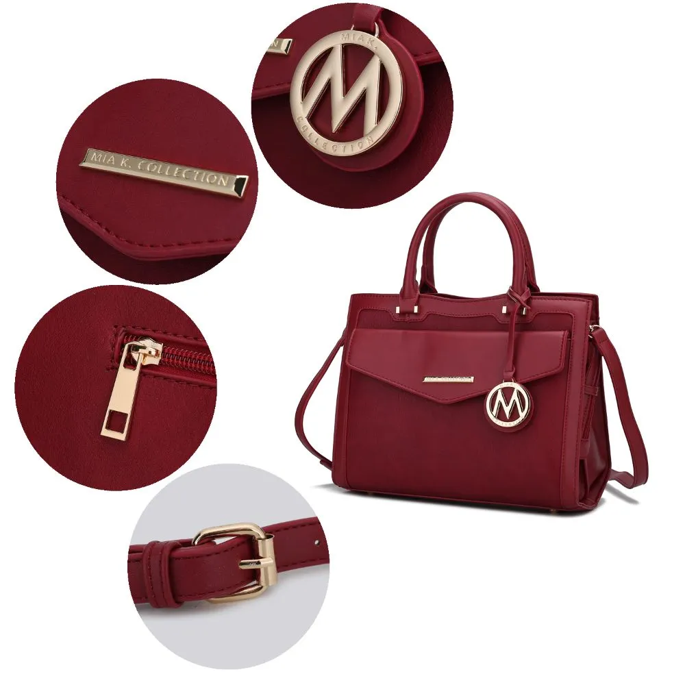 Alyssa Satchel Handbag Vegan Leather Women