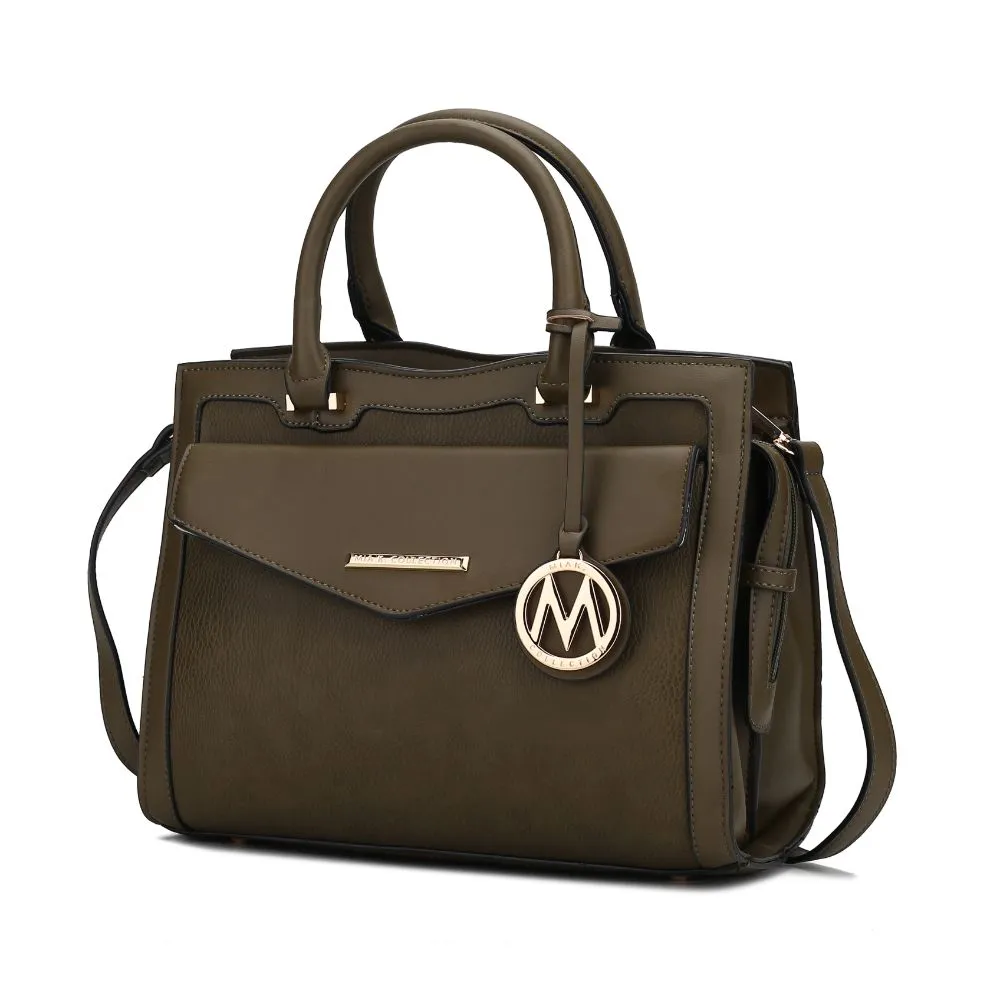 Alyssa Satchel Handbag Vegan Leather Women