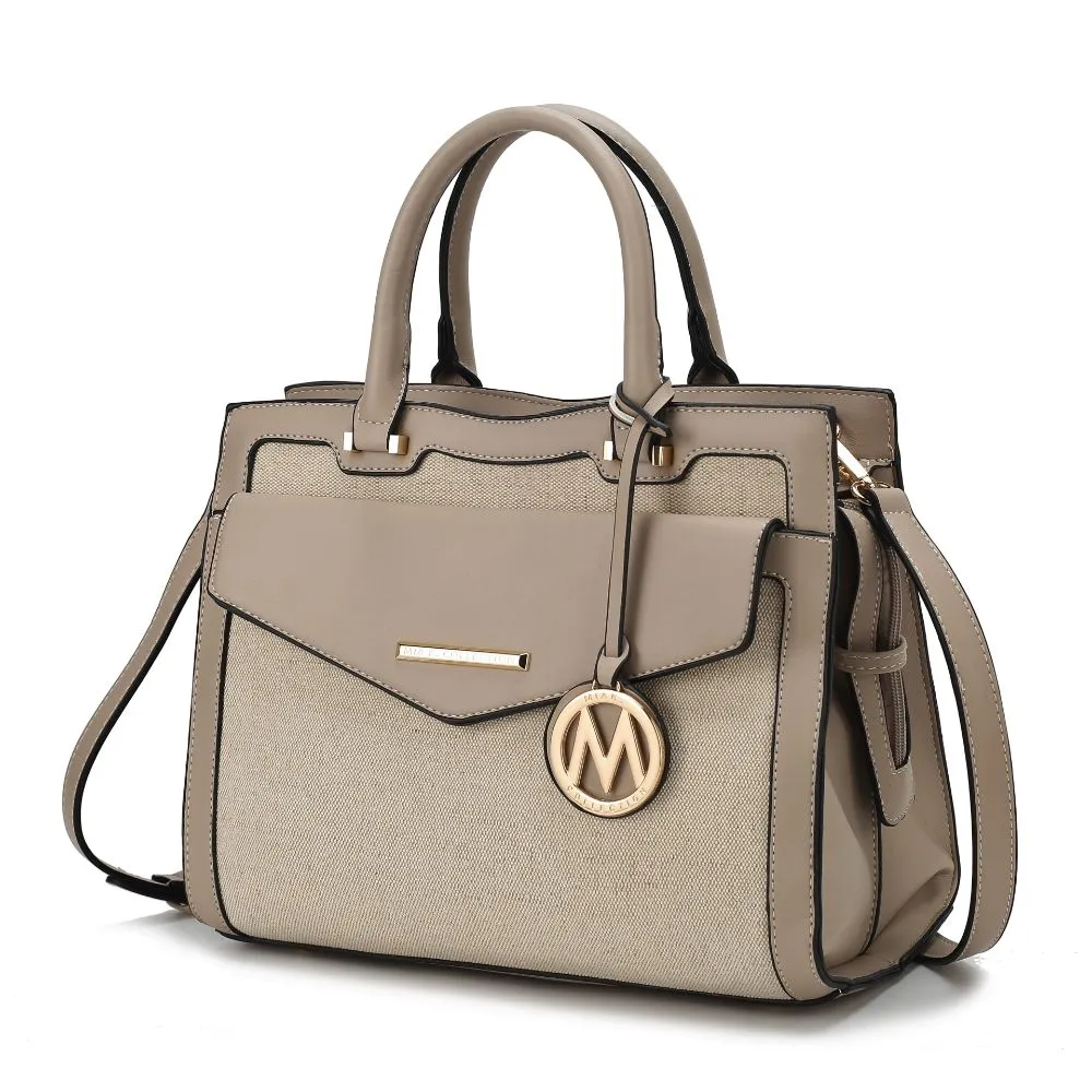 Alyssa Satchel Handbag Vegan Leather Women