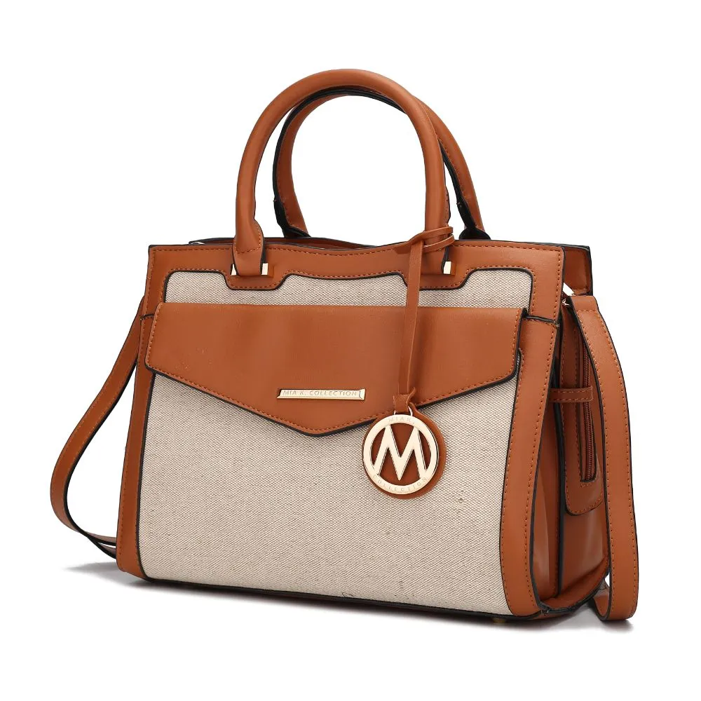 Alyssa Satchel Handbag Vegan Leather Women