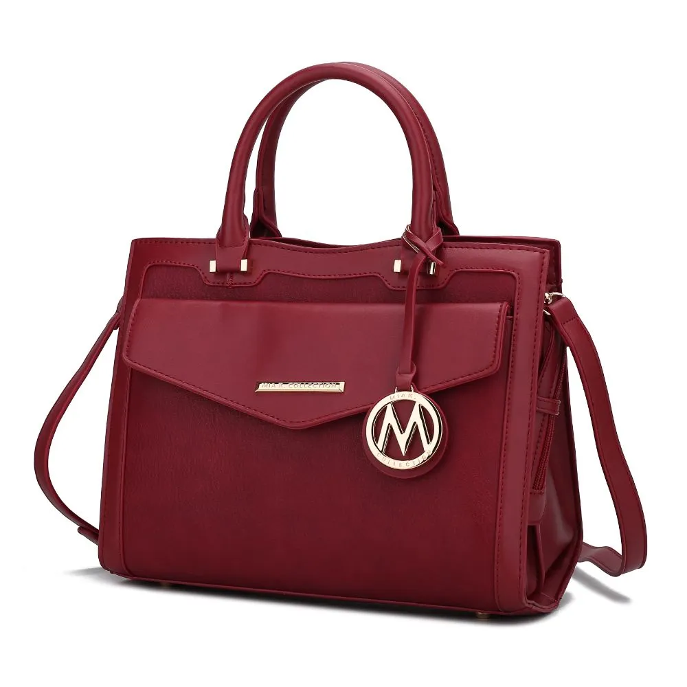 Alyssa Satchel Handbag Vegan Leather Women