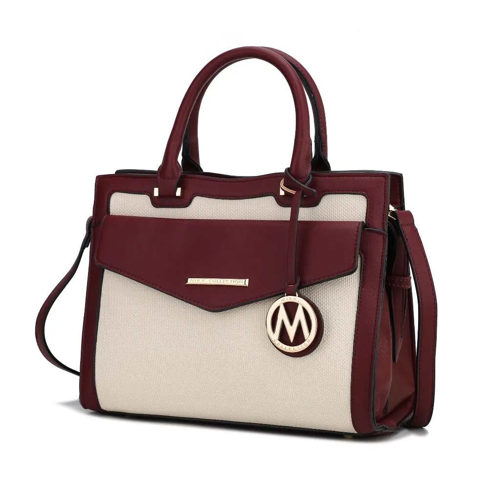 Alyssa Satchel Handbag Vegan Leather Women
