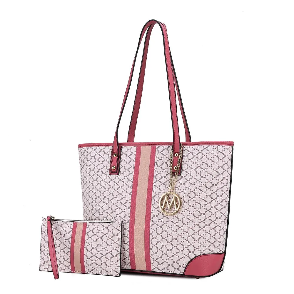 Arya Vegan Leather Women’s Tote Bag with Wristlet Pouch– 2 pieces