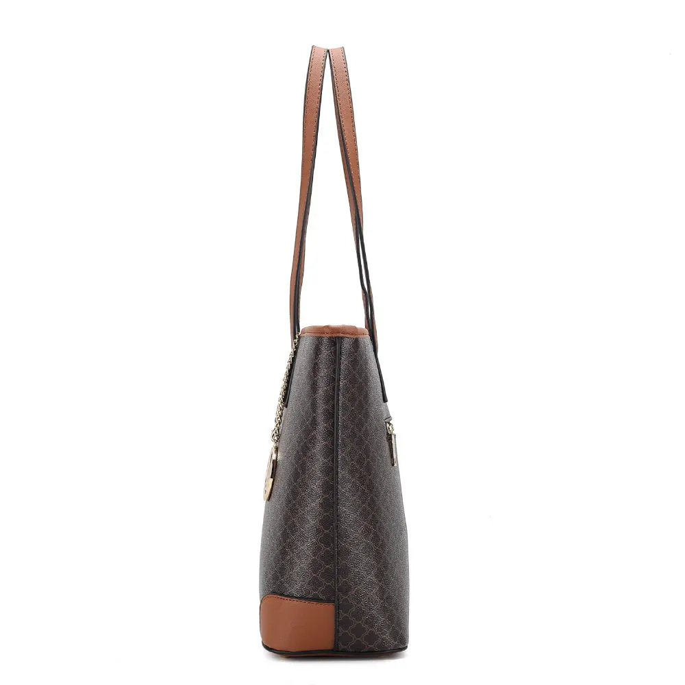 Arya Vegan Leather Women’s Tote Bag with Wristlet Pouch– 2 pieces