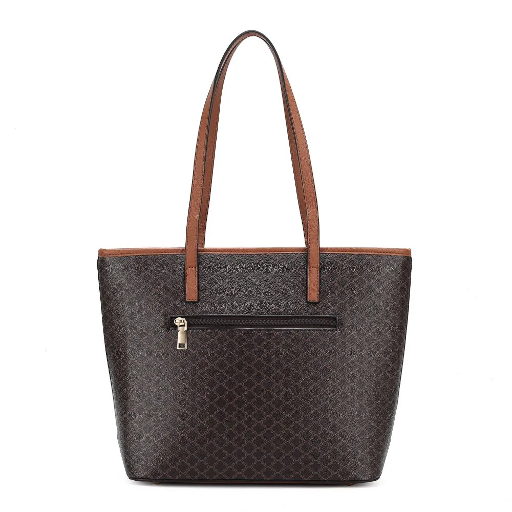 Arya Vegan Leather Women’s Tote Bag with Wristlet Pouch– 2 pieces