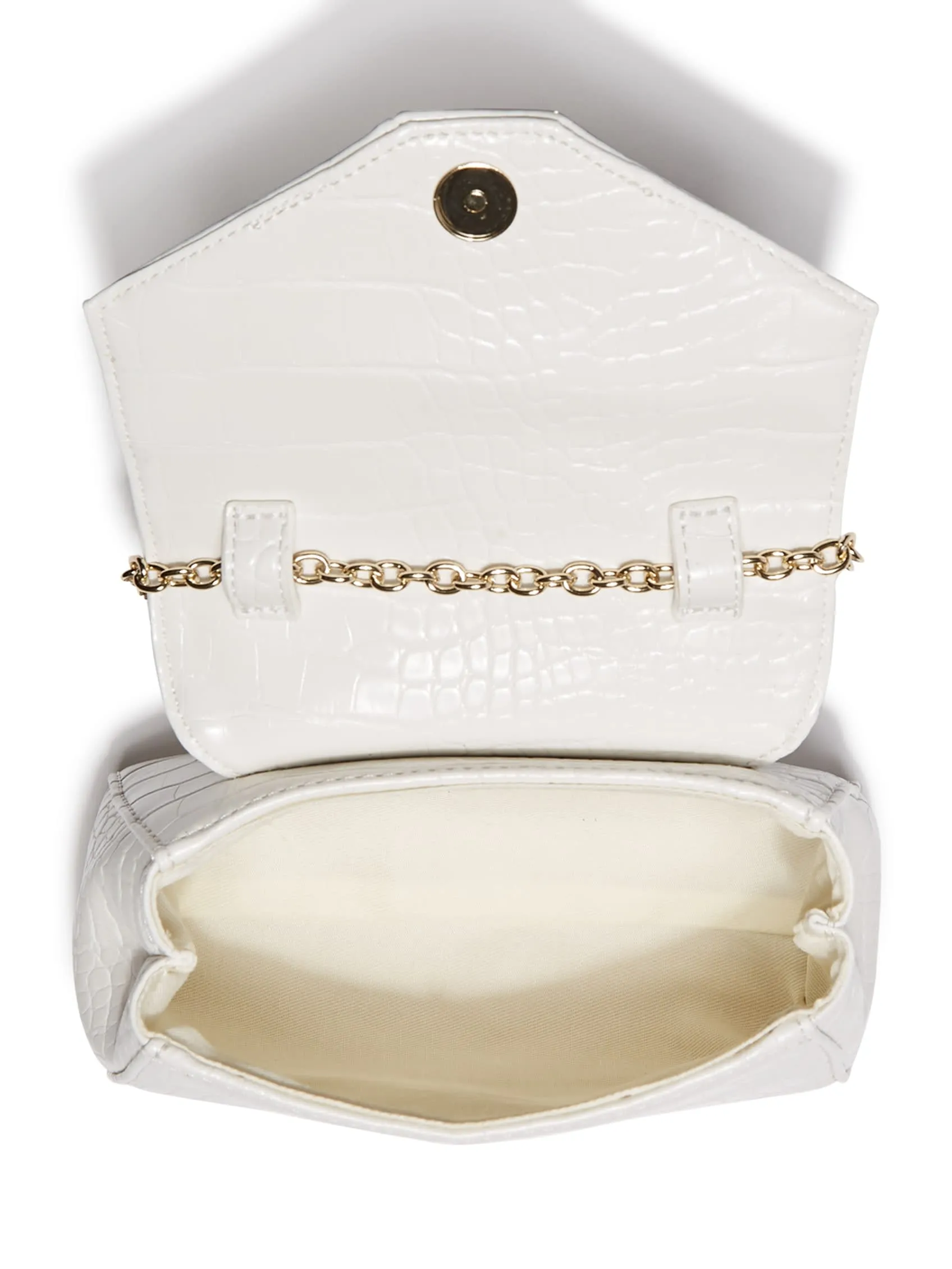 Aubrey Croc-Embossed Mini Crossbody