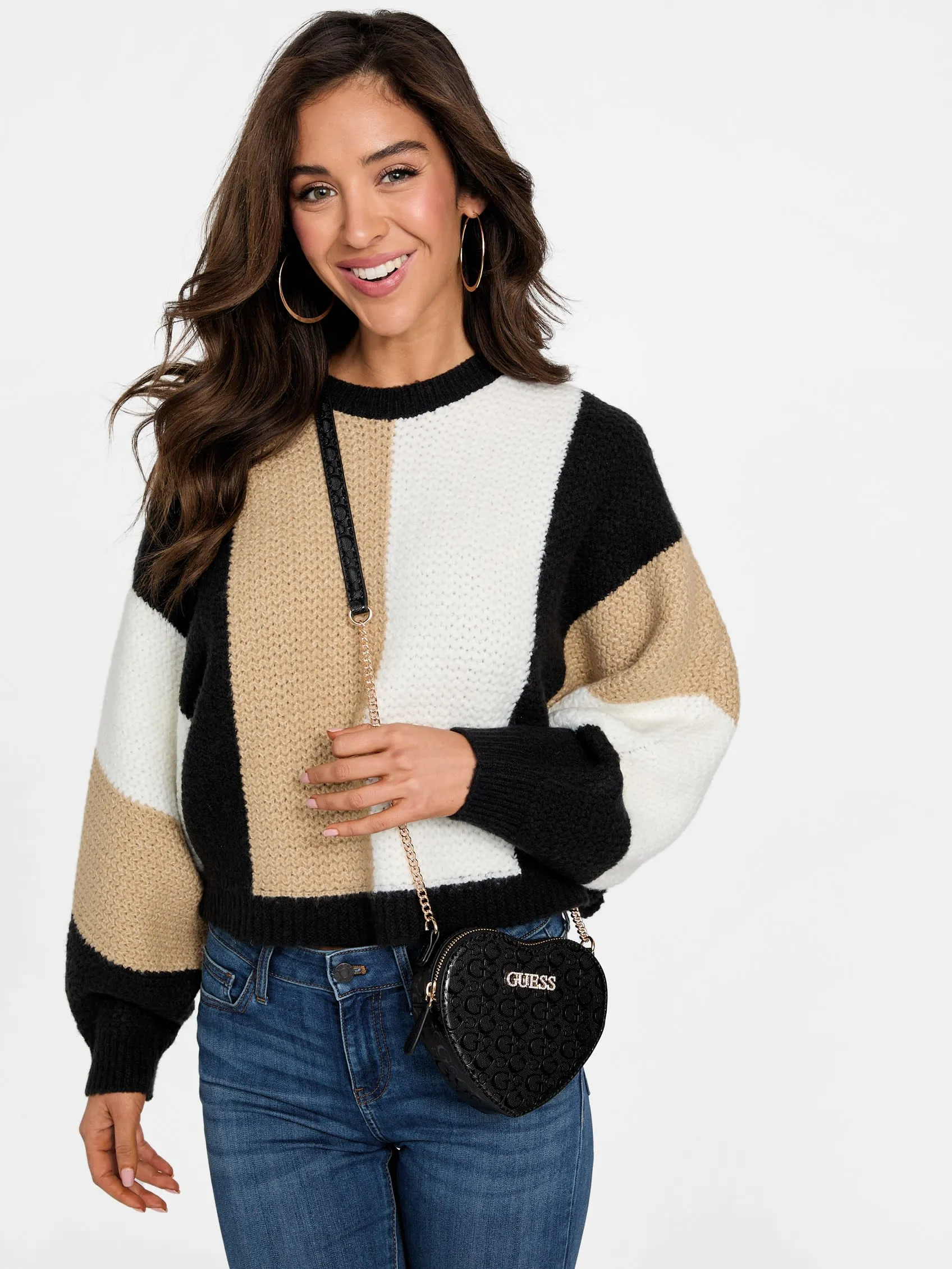 Aubrie Logo Heart Crossbody