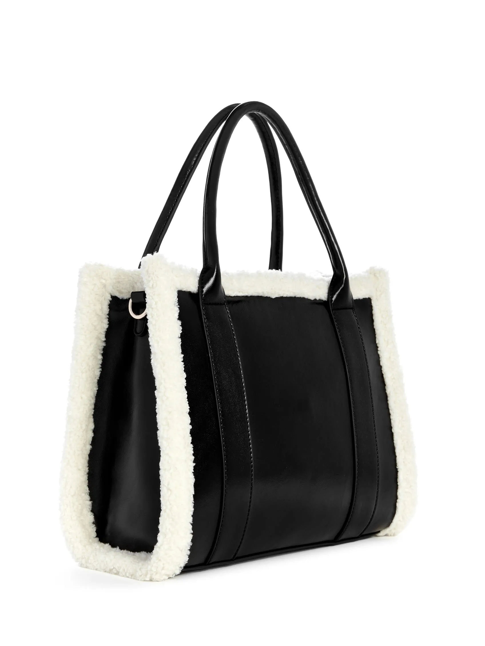 Biscoe Shearling Trim Tote