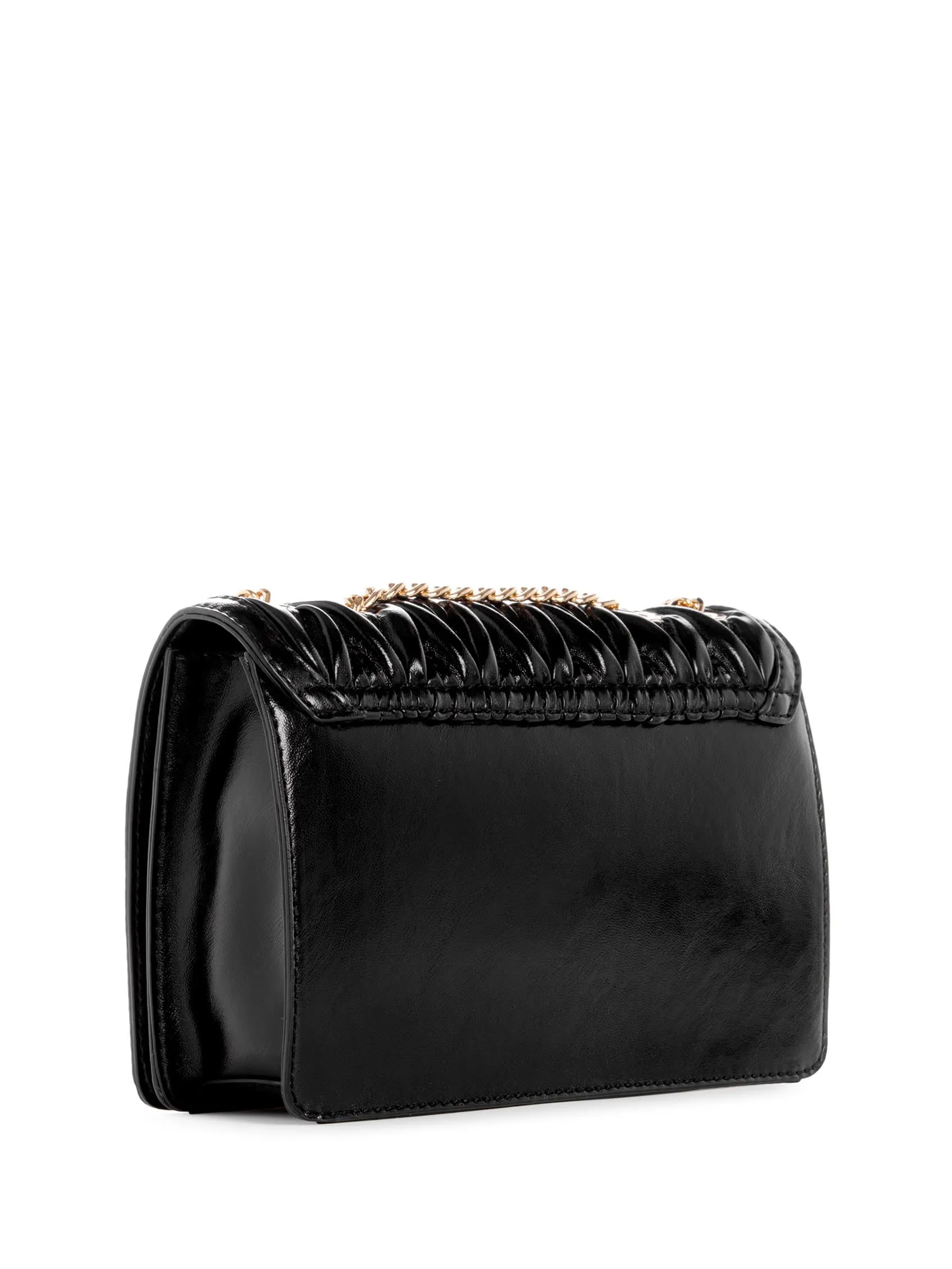 Bleu Metallic Quilted Crossbody