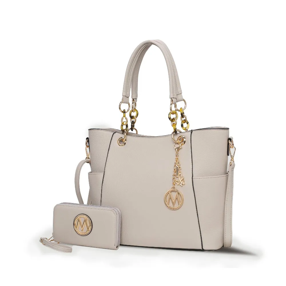 Bonita Tote Handbag with Wallet - 2 pieces