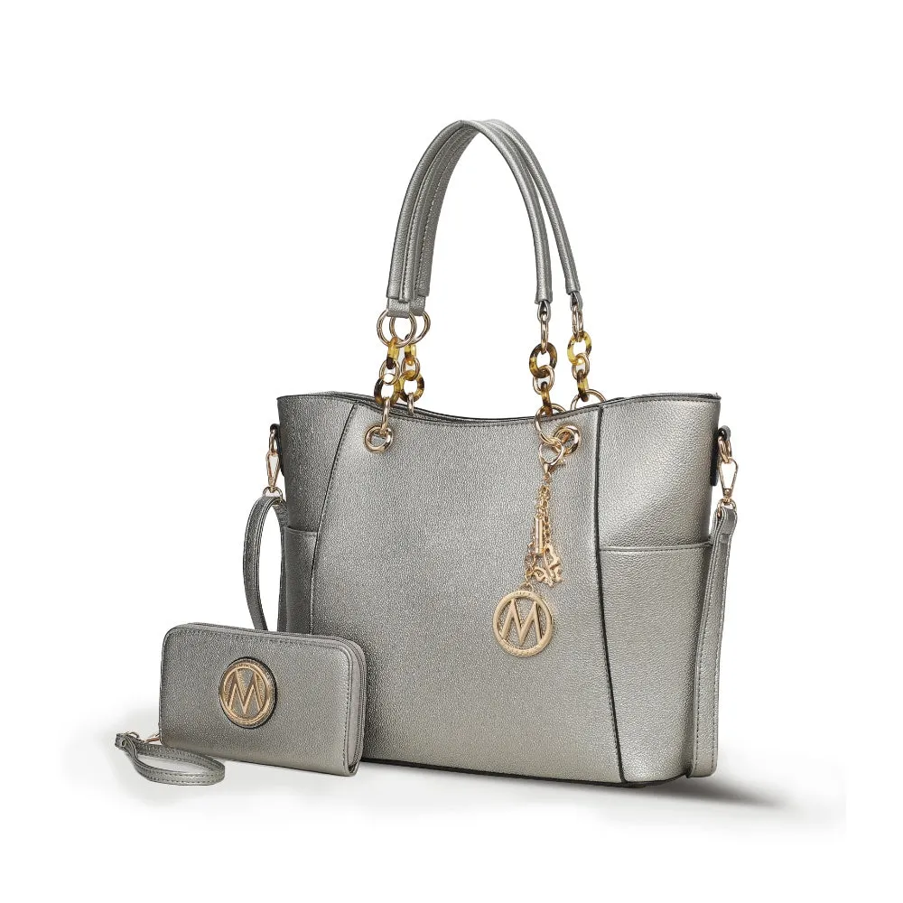 Bonita Tote Handbag with Wallet - 2 pieces