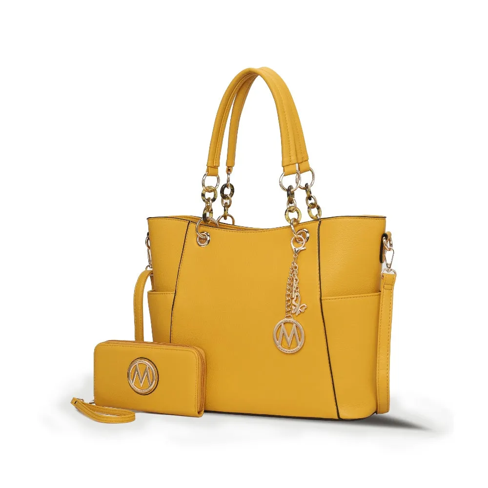 Bonita Tote Handbag with Wallet - 2 pieces