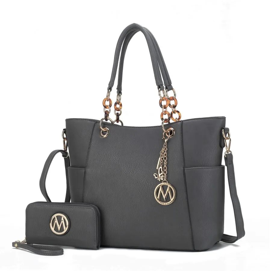 Bonita Tote Handbag with Wallet - 2 pieces