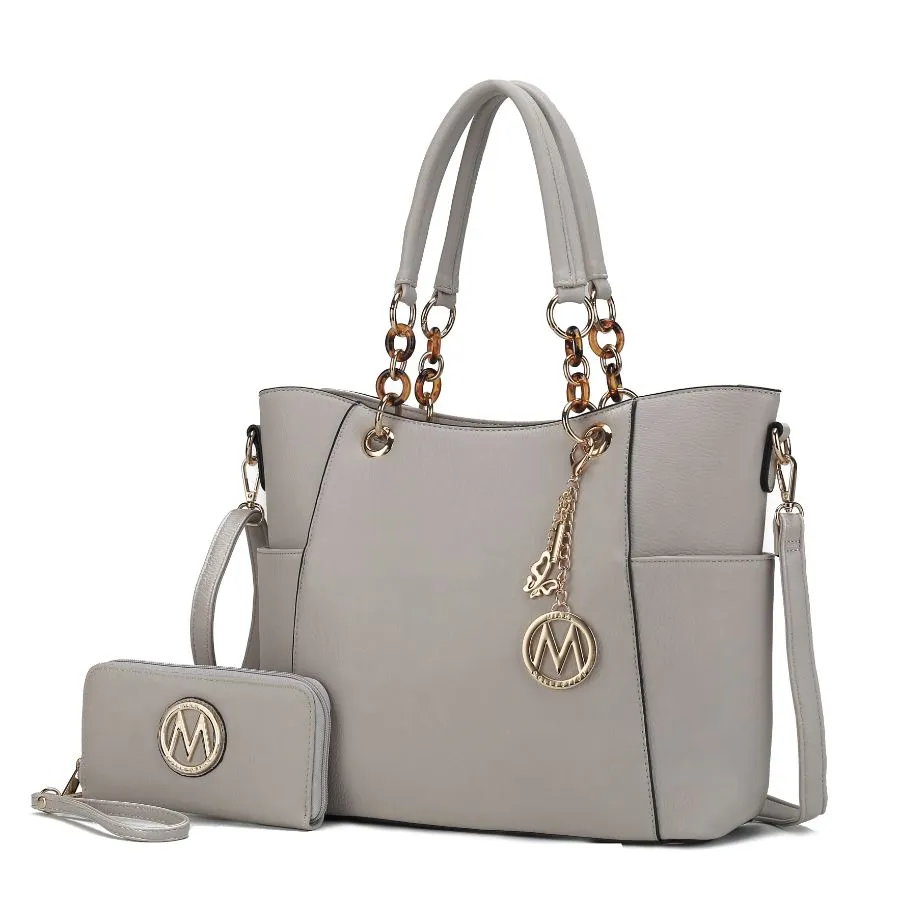 Bonita Tote Handbag with Wallet - 2 pieces