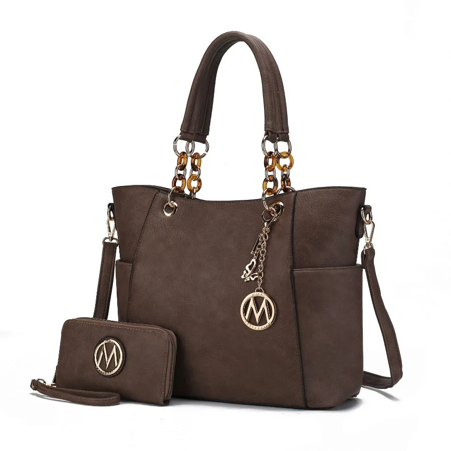 Bonita Tote Handbag with Wallet - 2 pieces