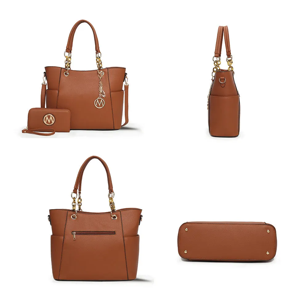 Bonita Tote Handbag with Wallet - 2 pieces