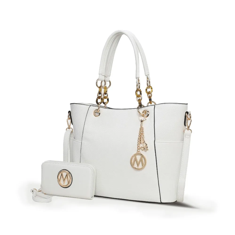 Bonita Tote Handbag with Wallet - 2 pieces