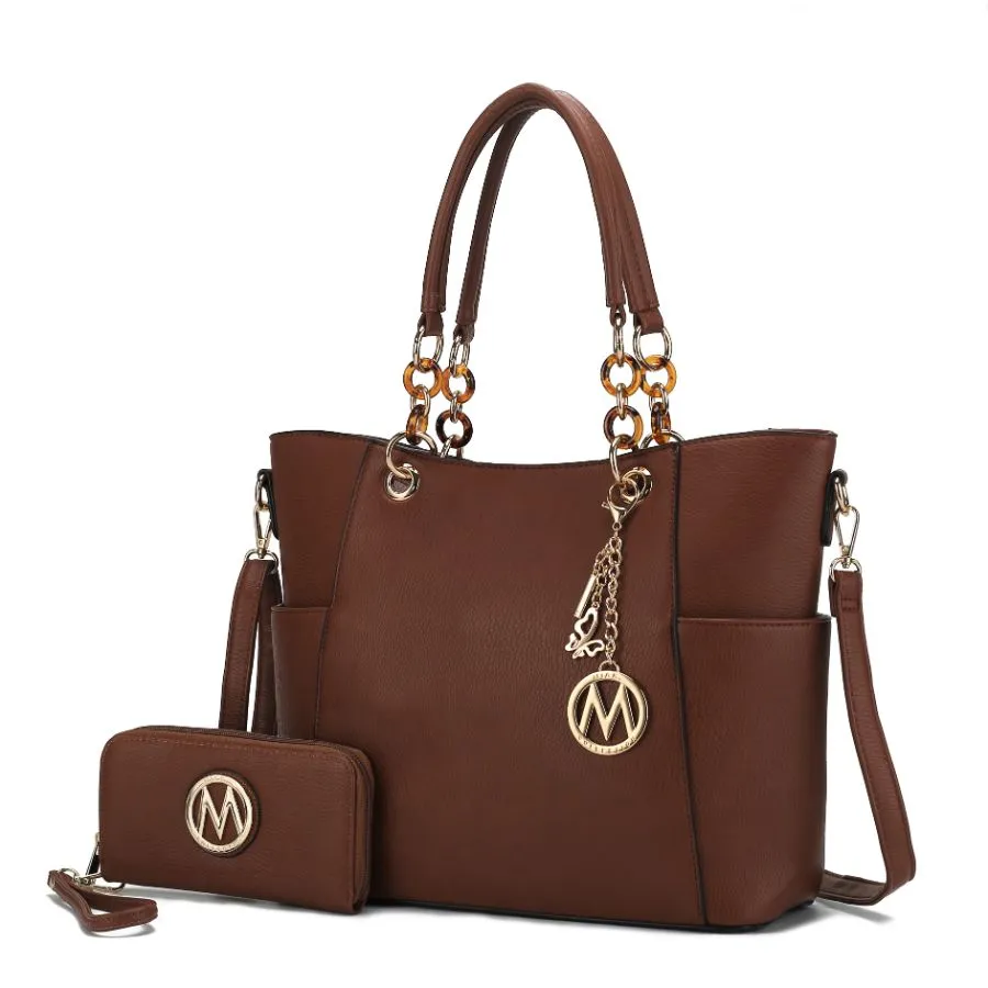 Bonita Tote Handbag with Wallet - 2 pieces