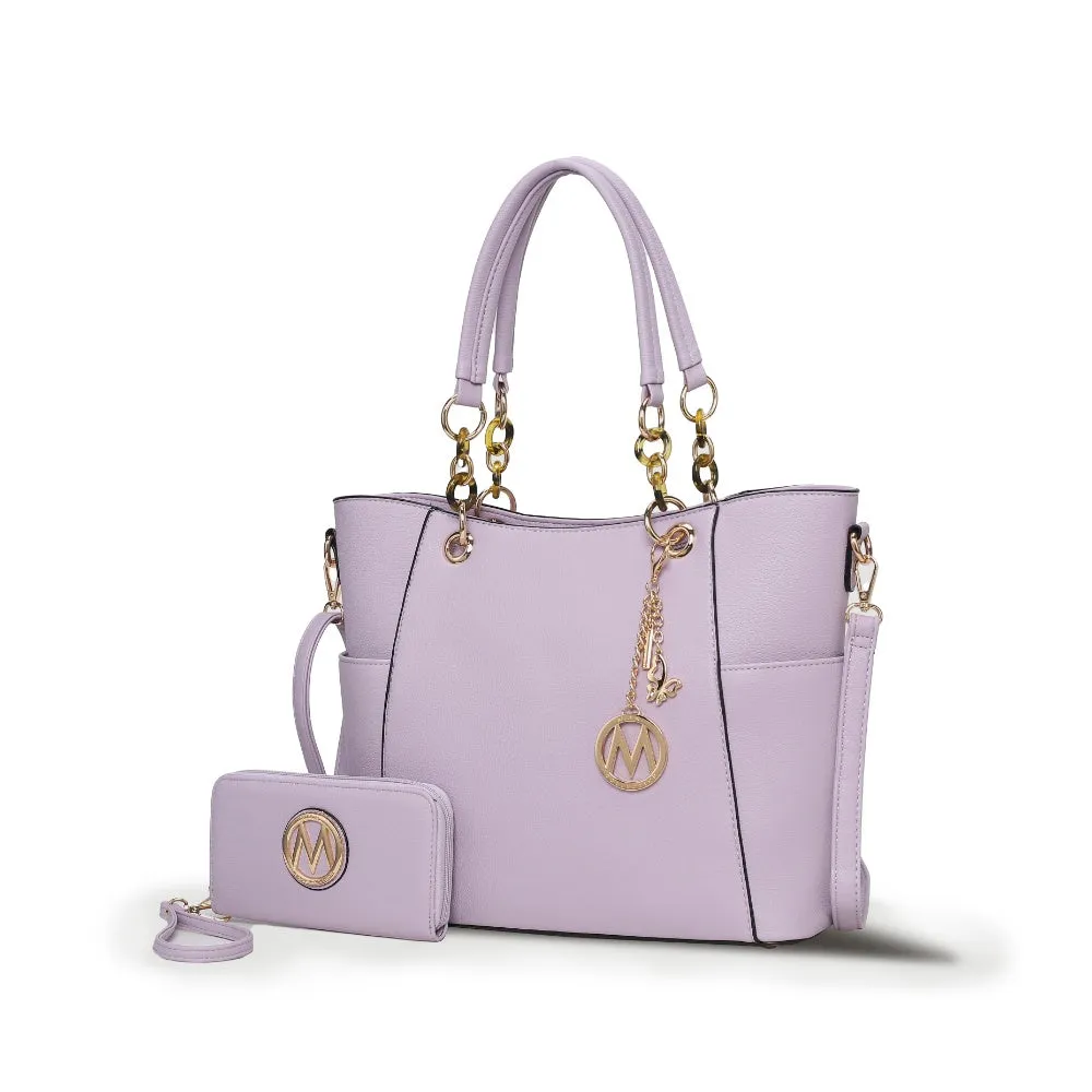 Bonita Tote Handbag with Wallet - 2 pieces