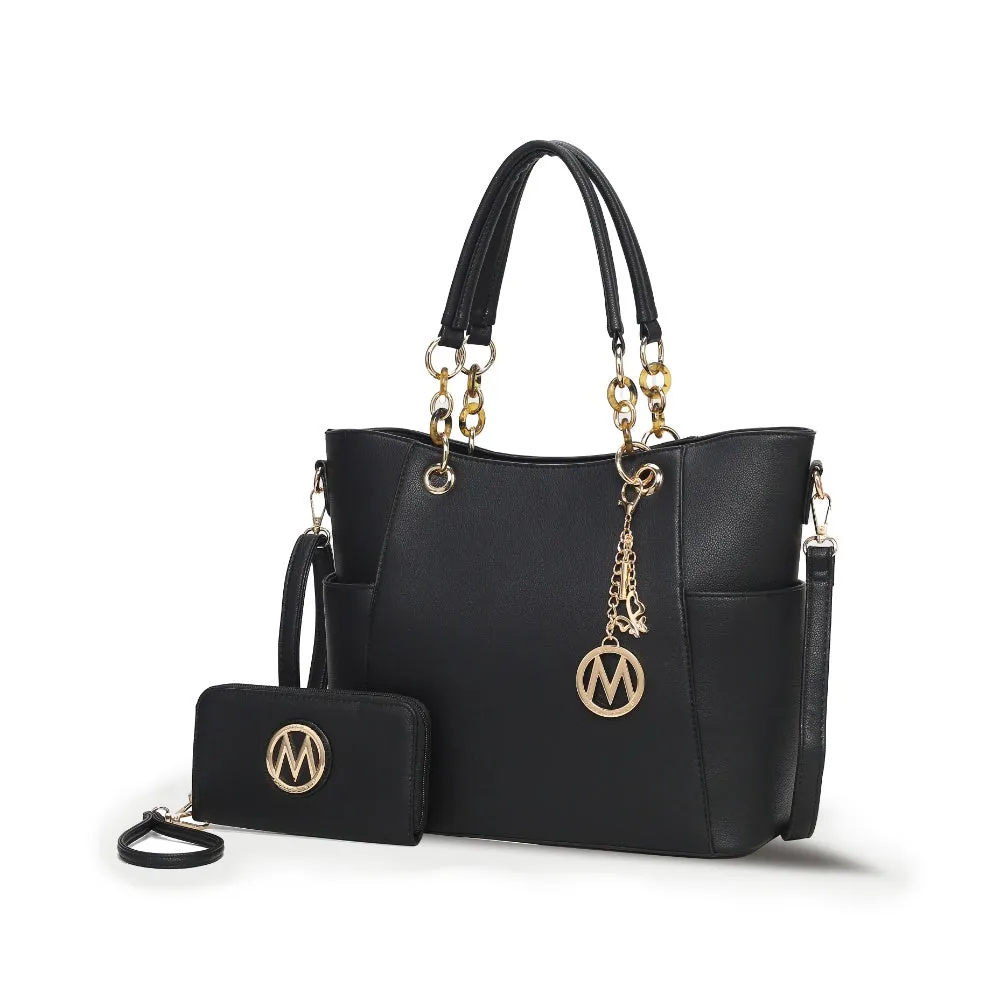 Bonita Tote Handbag with Wallet - 2 pieces