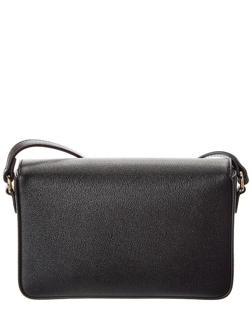 Burberry Check Canvas & Leather Shoulder Bag
