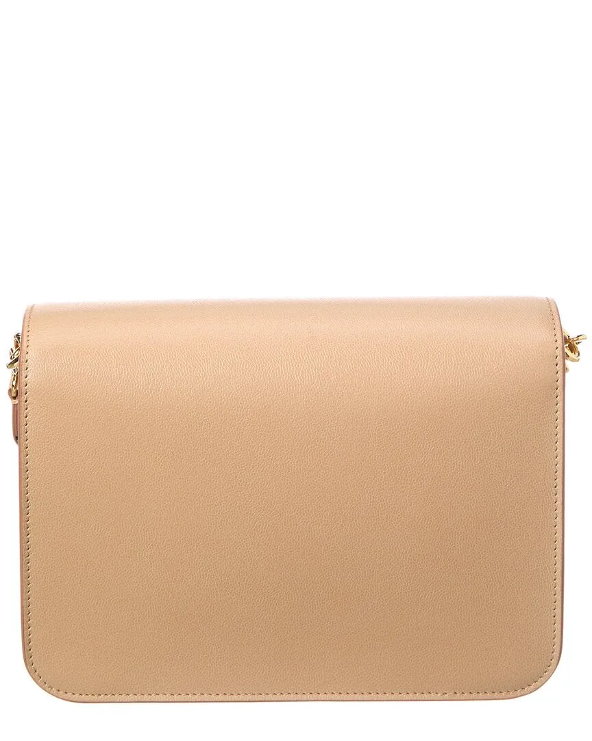 Burberry Mackford Check Canvas & Leather Shoulder Bag