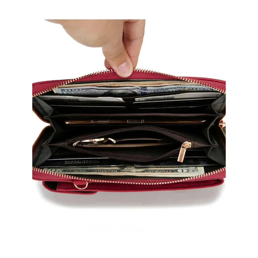 Caddy Vegan Leather Women’s Phone Wallet Crossbody