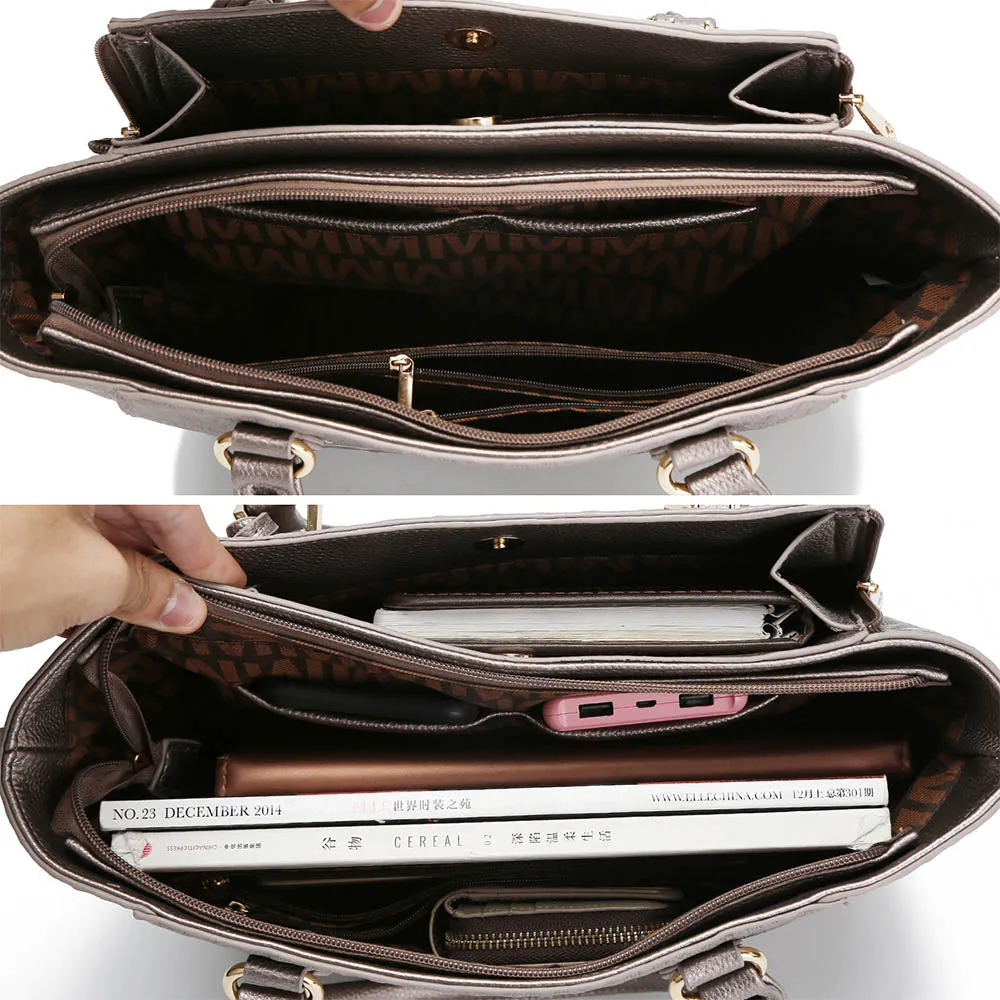 Cairo M Signature Satchel Handbag