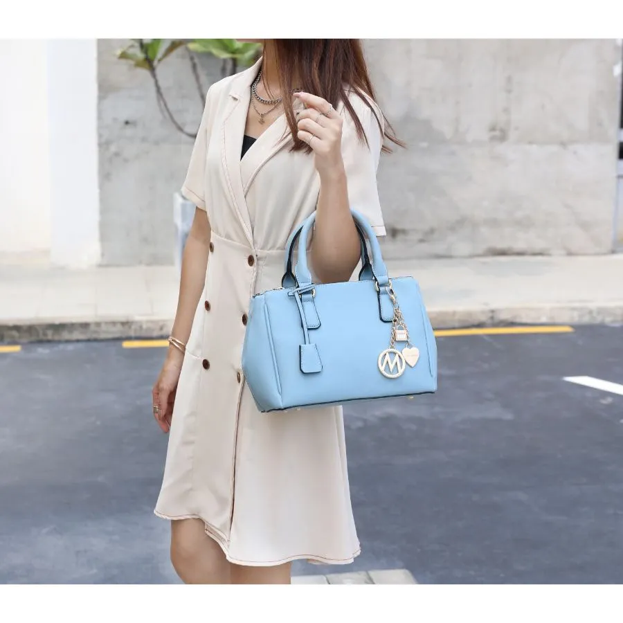 Cassandra Multi Compartment Satchel with Wallet