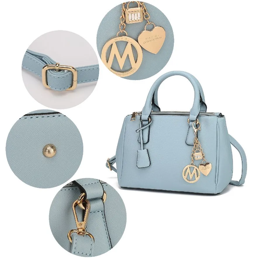 Cassandra Multi Compartment Satchel with Wallet