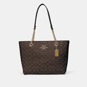 Coach Outlet Cammie Chain Tote In Signature Canvas