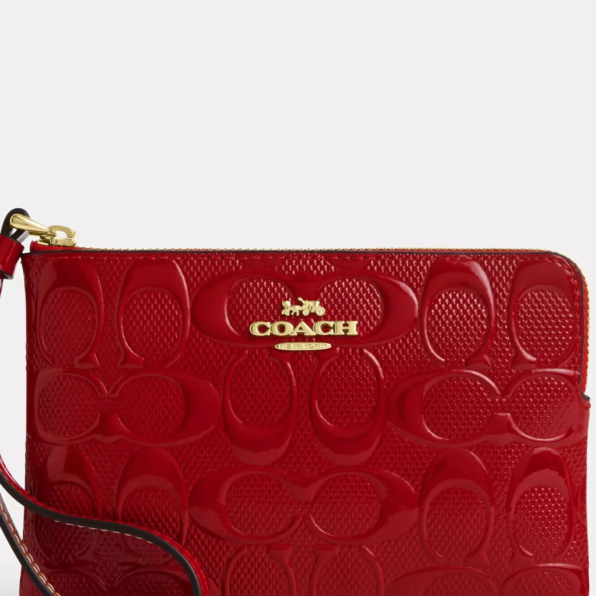 Coach Outlet Corner Zip In Signature Leather