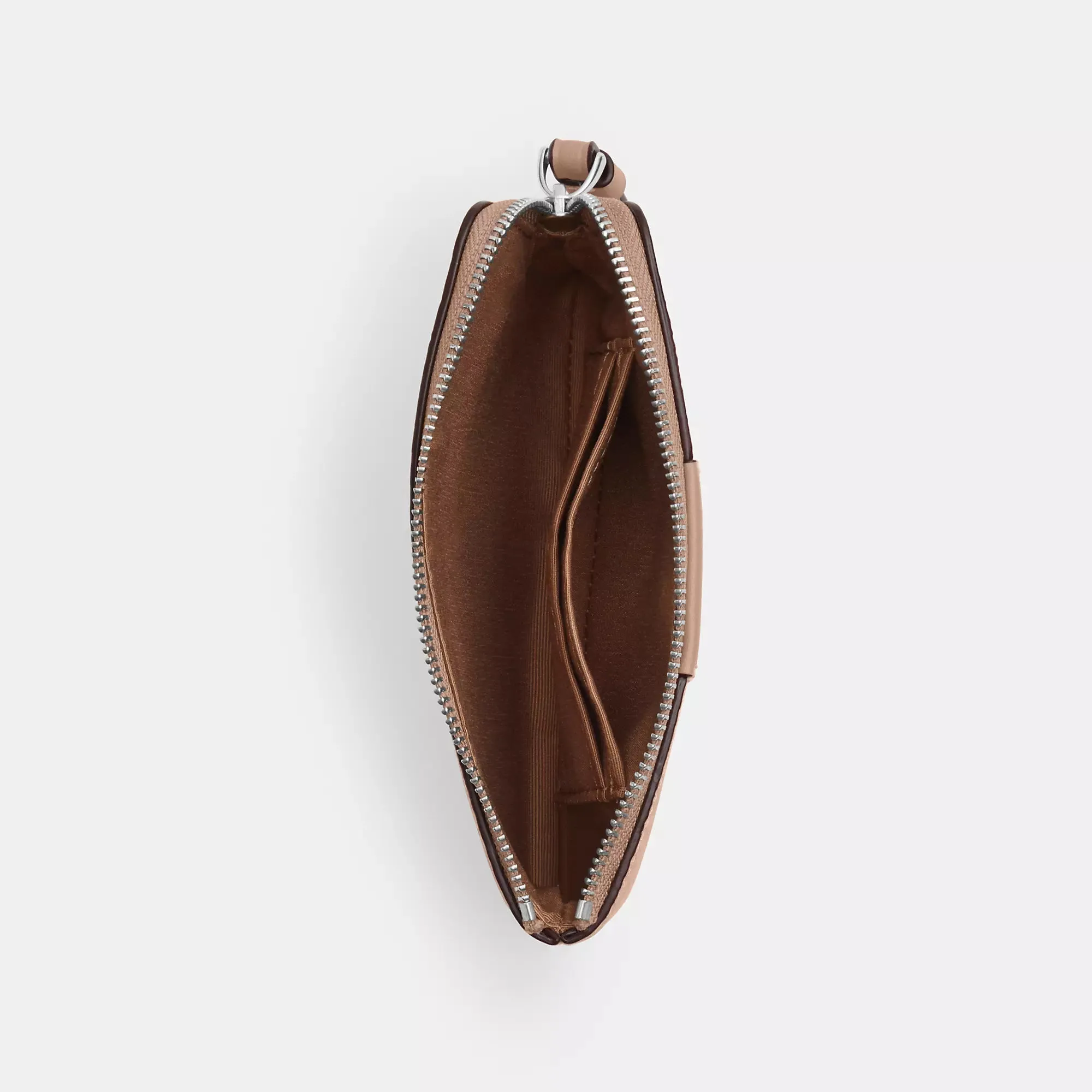Coach Outlet Corner Zip Wristlet In Signature Canvas With Stripe