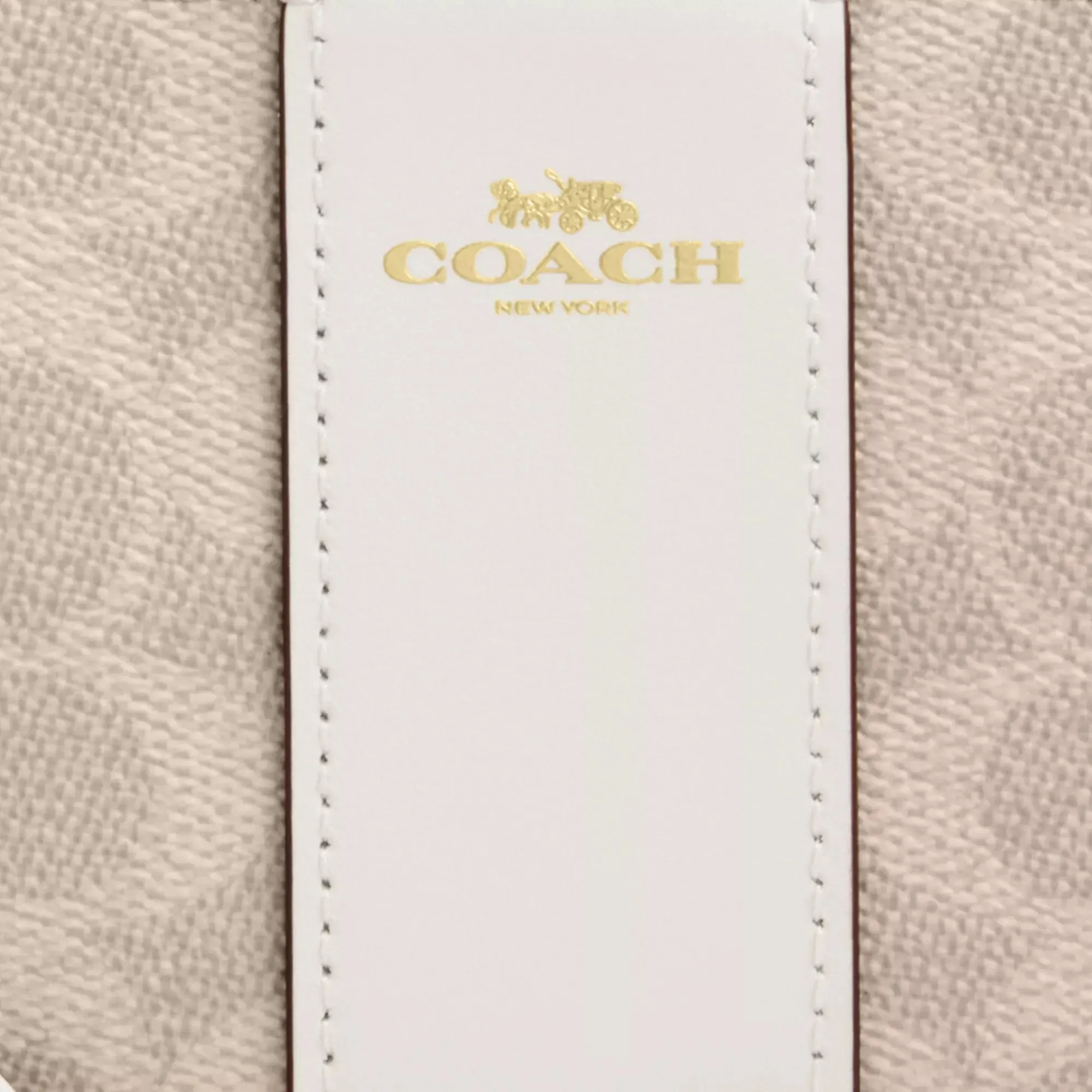Coach Outlet Corner Zip Wristlet In Signature Canvas With Stripe
