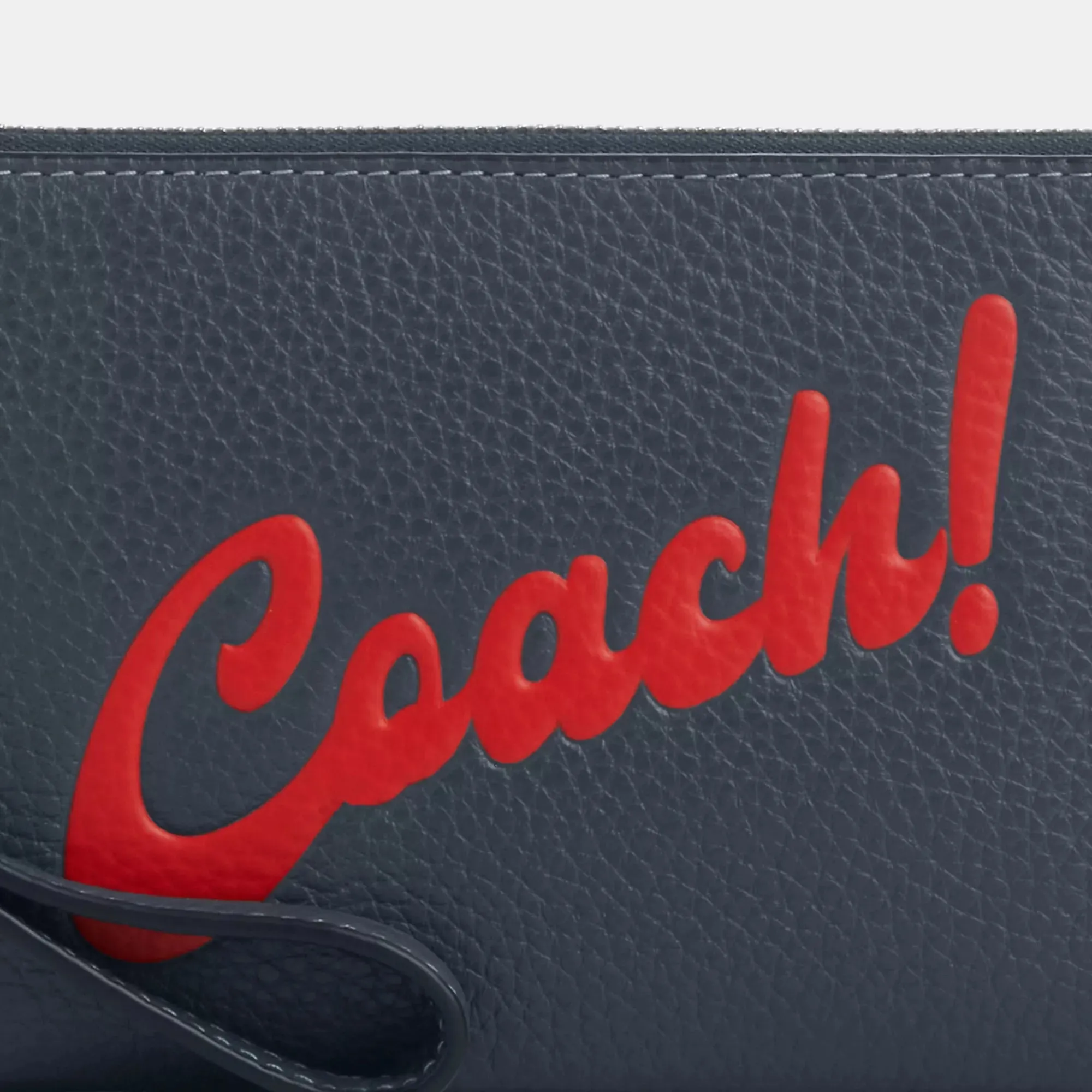 Coach Outlet Corner Zip Wristlet With Coach Graphic