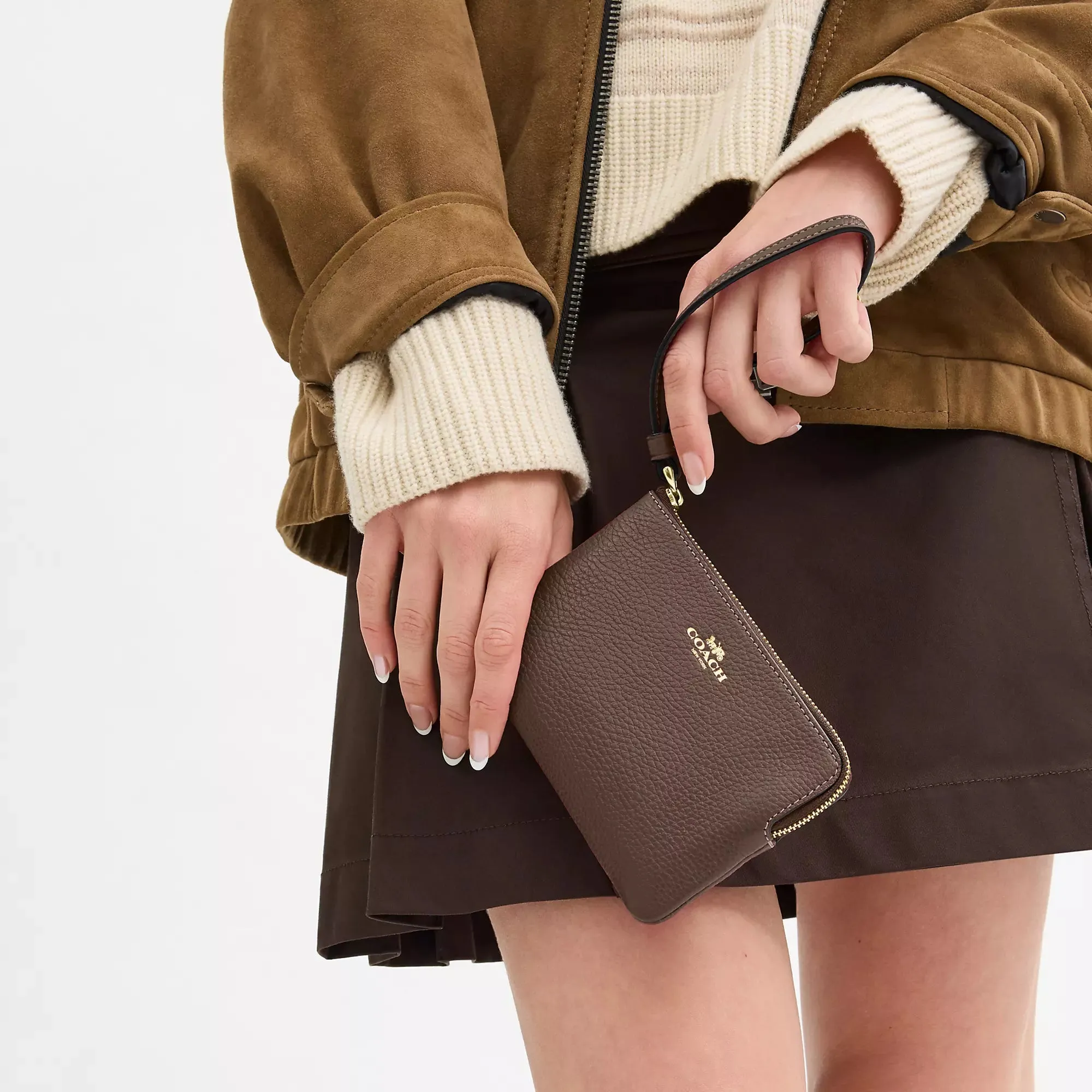Coach Outlet Corner Zip Wristlet