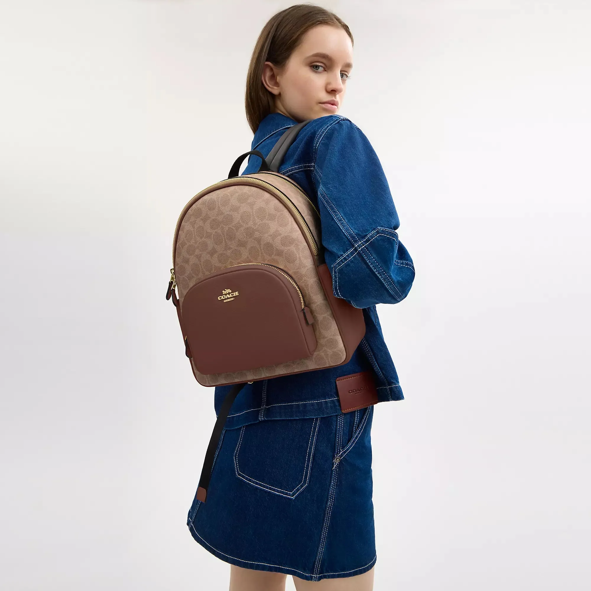 Coach Outlet Court Backpack In Signature Canvas