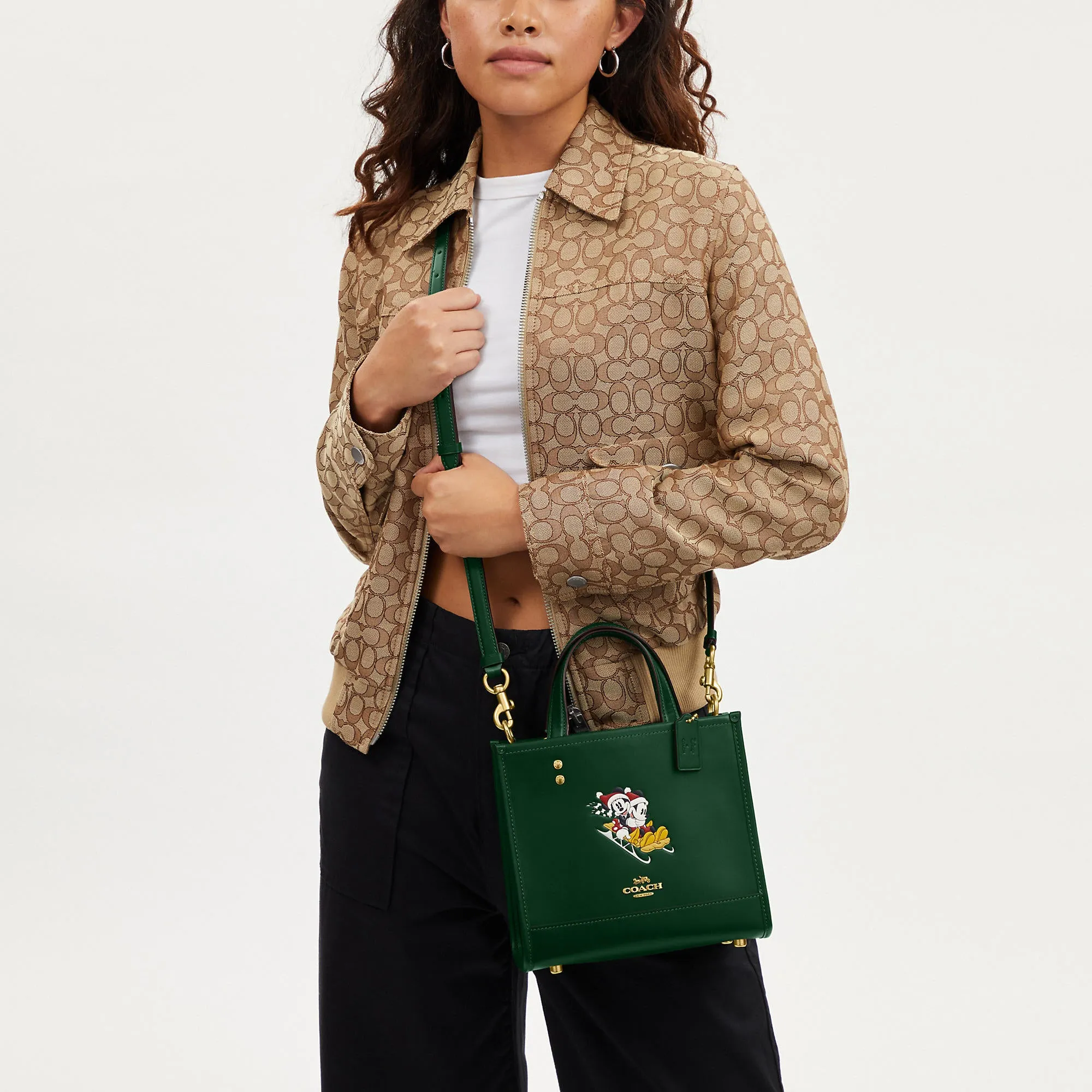 Coach Outlet Disney X Coach Dempsey Tote 22 With Sled Motif