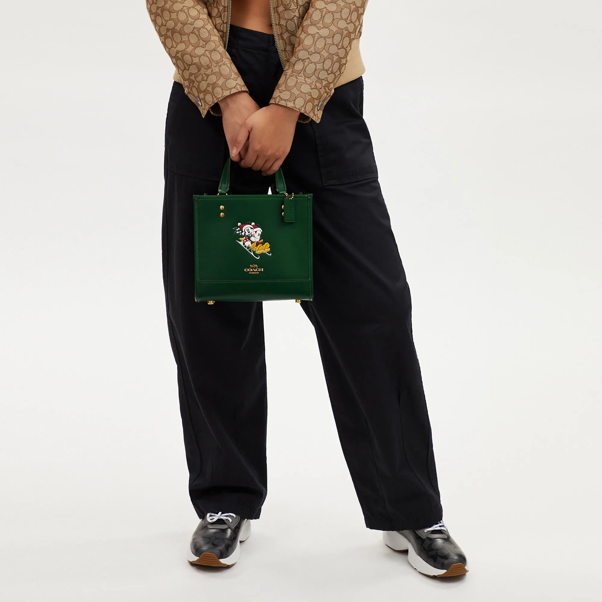 Coach Outlet Disney X Coach Dempsey Tote 22 With Sled Motif