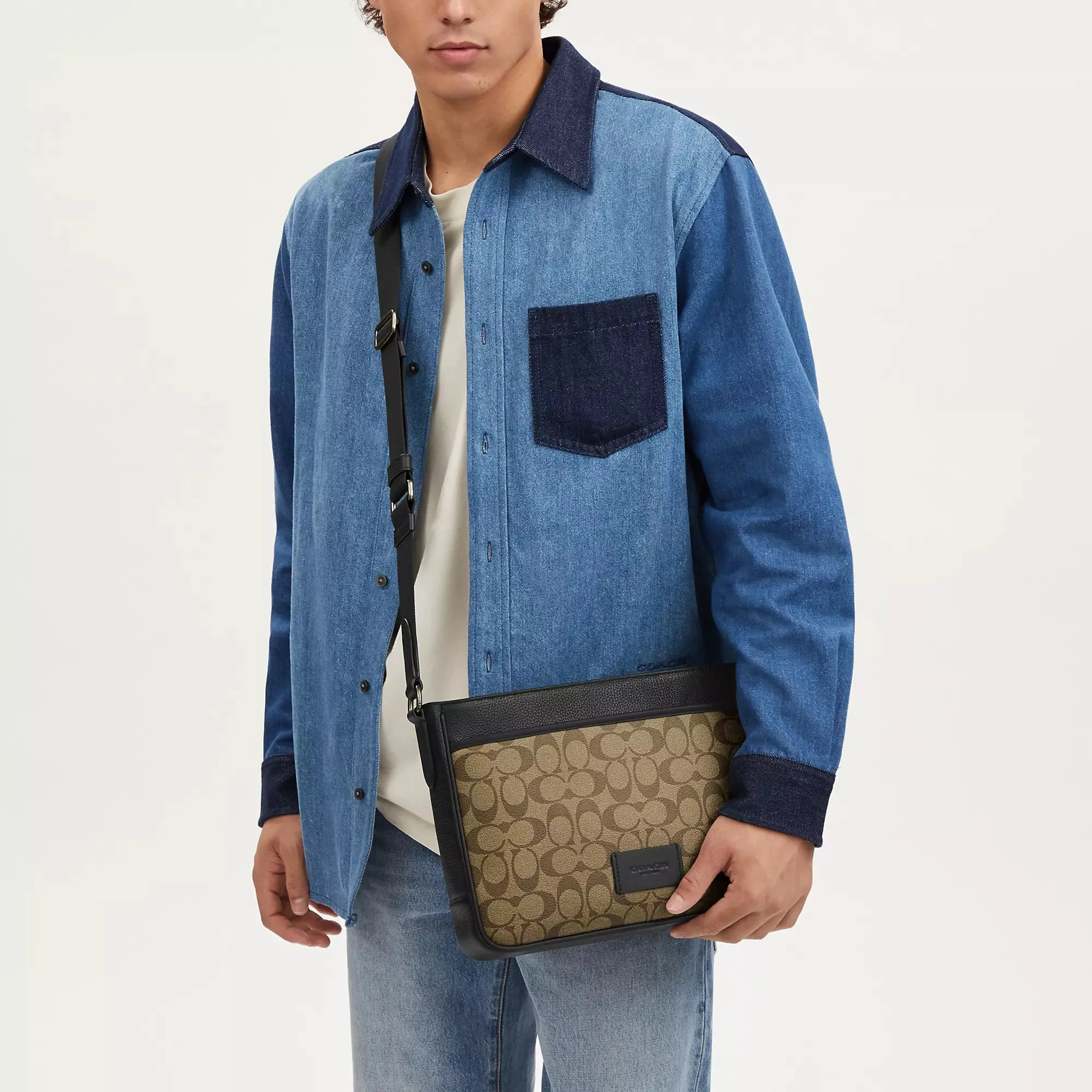 Coach Outlet District Crossbody In Signature Canvas
