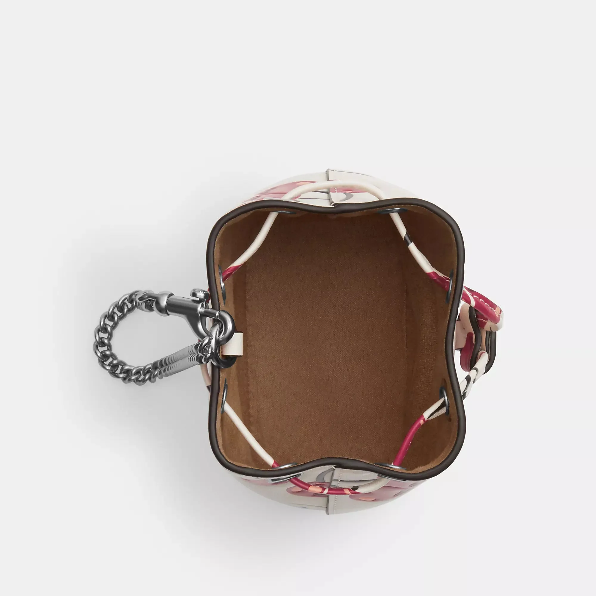 Coach Outlet Drawstring Wristlet With Cherry Print