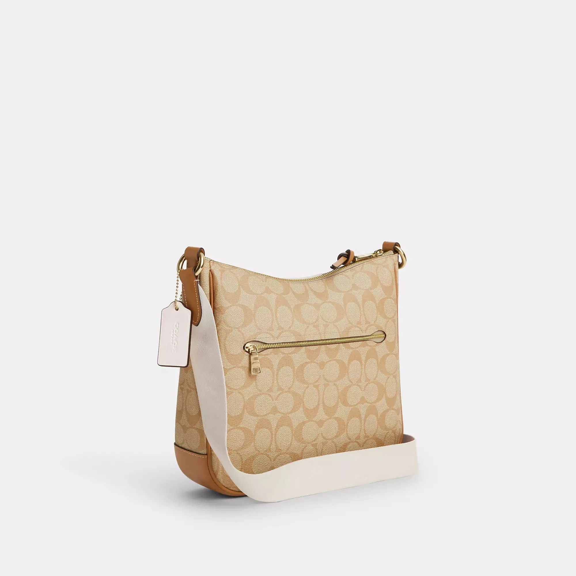 Coach Outlet Ellie File Bag In Signature Canvas With Stripe