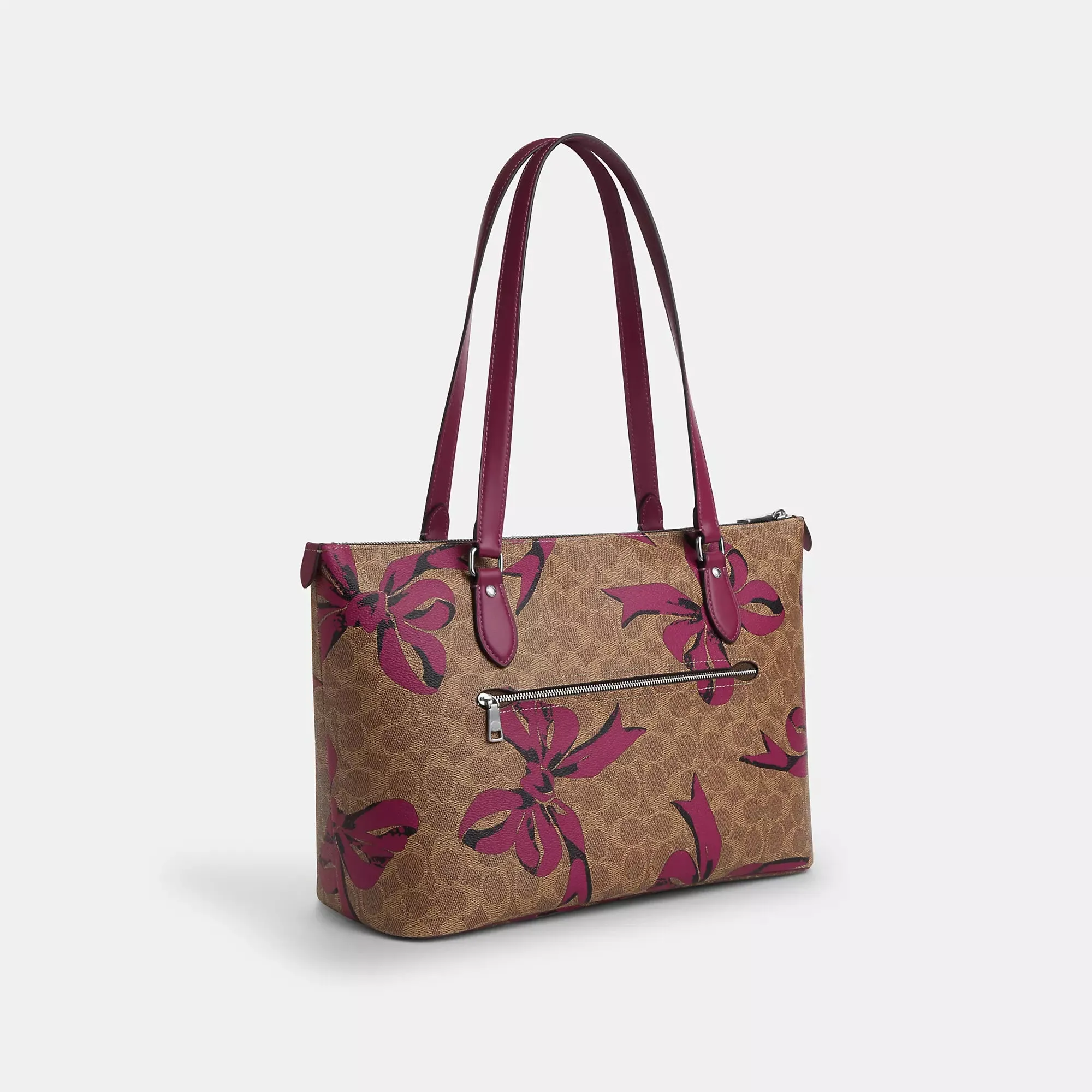 Coach Outlet Gallery Tote Bag In Signature Canvas With Bow Print
